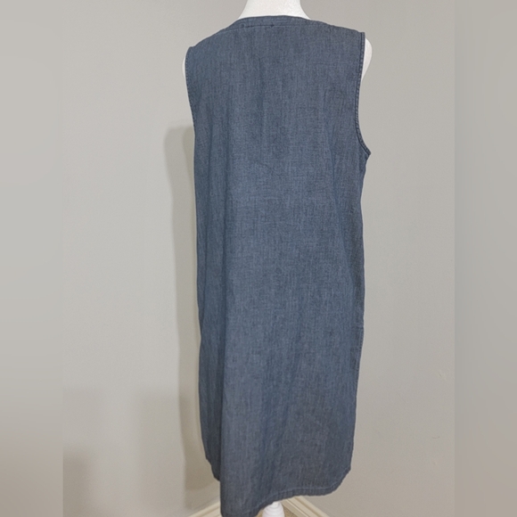 Eileen Fisher Organic Cotton Midi Dress  Women's Size Small - Picture 2 of 9